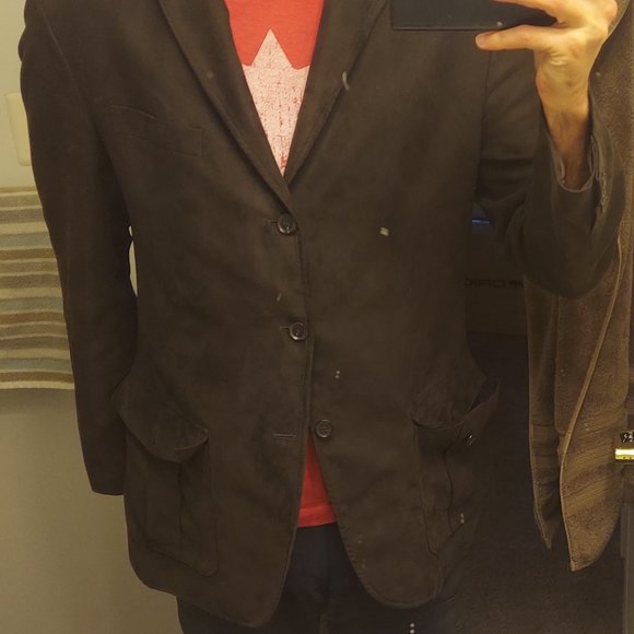 Brown blazer/jacket (Large) - Picture 4 of 12